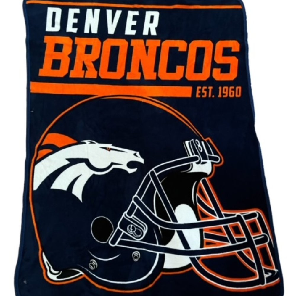 Denver Broncos Throw Blanket.